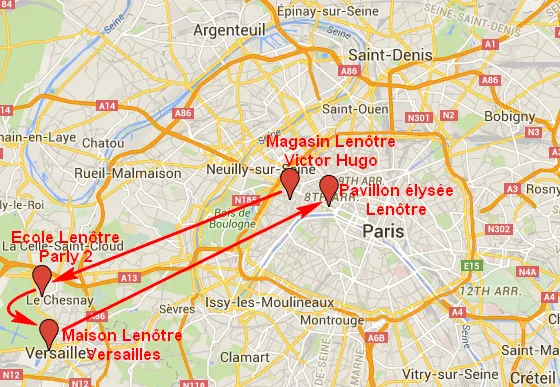 雷诺特之旅路线图